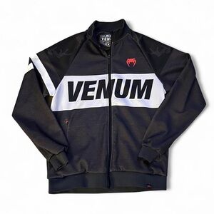 Venum Men’s Black & White Full-Zip Training Jacket